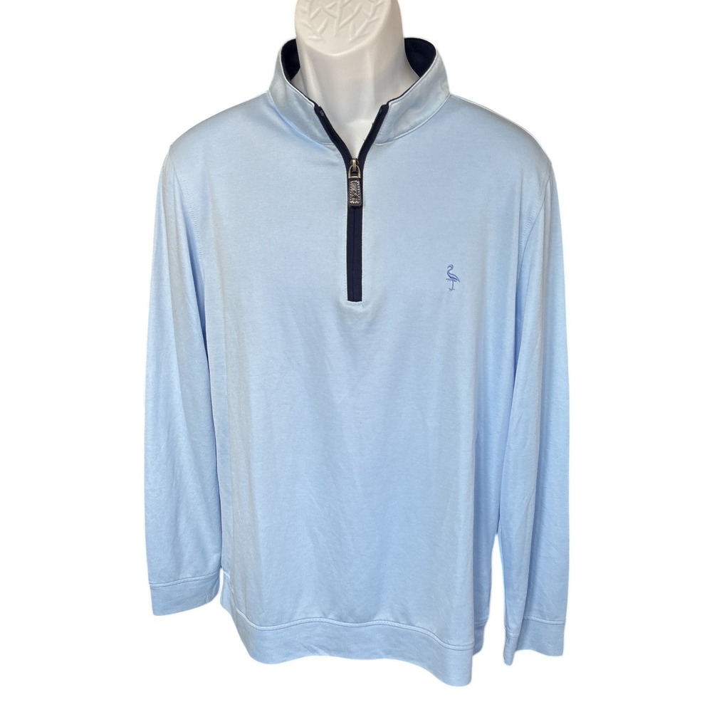 Tailorbyrd Blue Signature Modal Quarter Zip Pullover, Size XL, Golf, Tennis